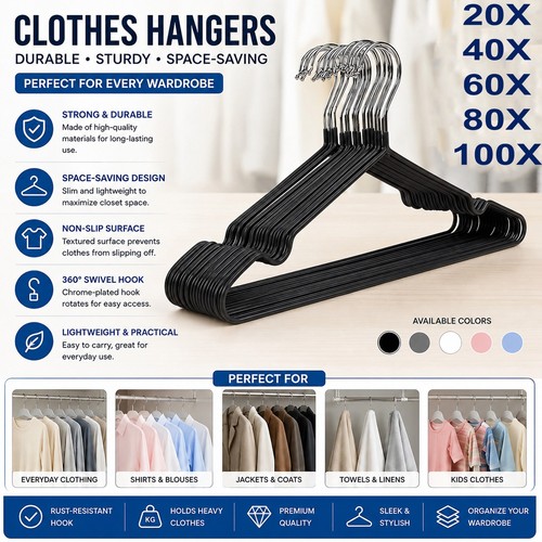 Metal coat hangers clothes - metal,