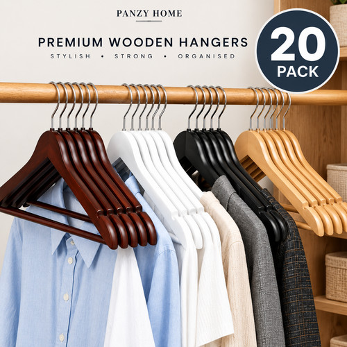 Wooden coat hangers natural - hangers,